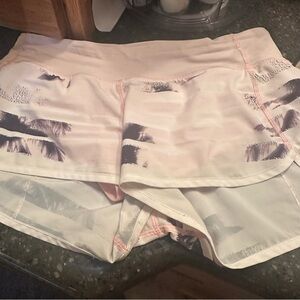Lululemon women’s 6 speed ups     Women's Pink and Black Shorts